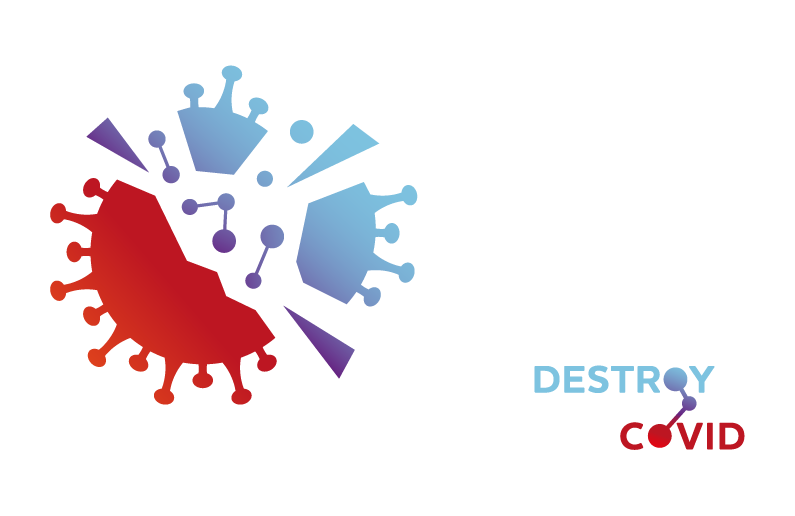 Destroy COVID logo